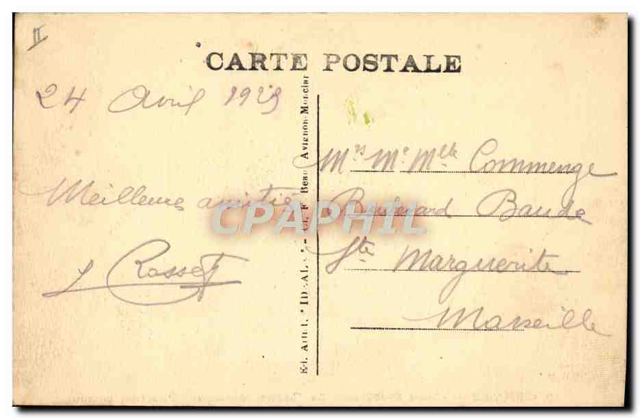 CPA Theatre municipal Orange Cours St Martin — Verso