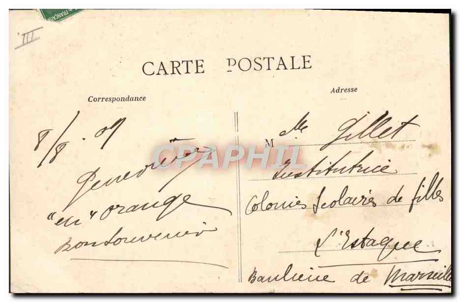 CPA Theatre antique Representation Les funerailles d'Homere Orange — Rückseite
