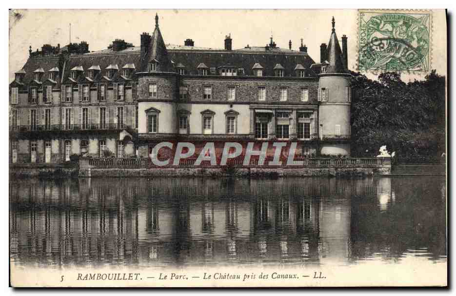 Rambouillet — Le Parc — Le Château pris des Canaux — LL.