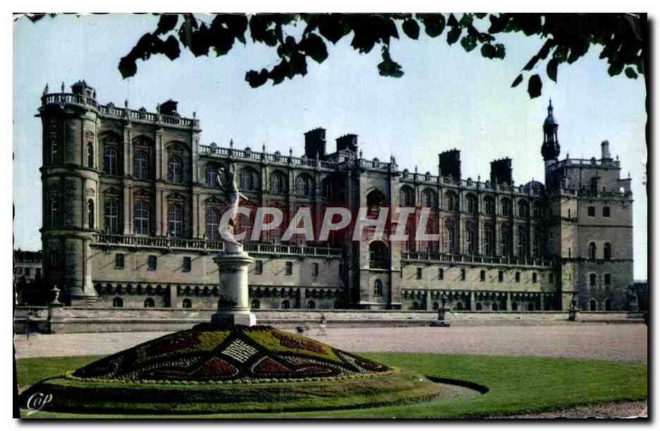 Château de Saint-Germain-en-Laye — vue du parc avec fontaine — éditeur LUMICAP - Anverso