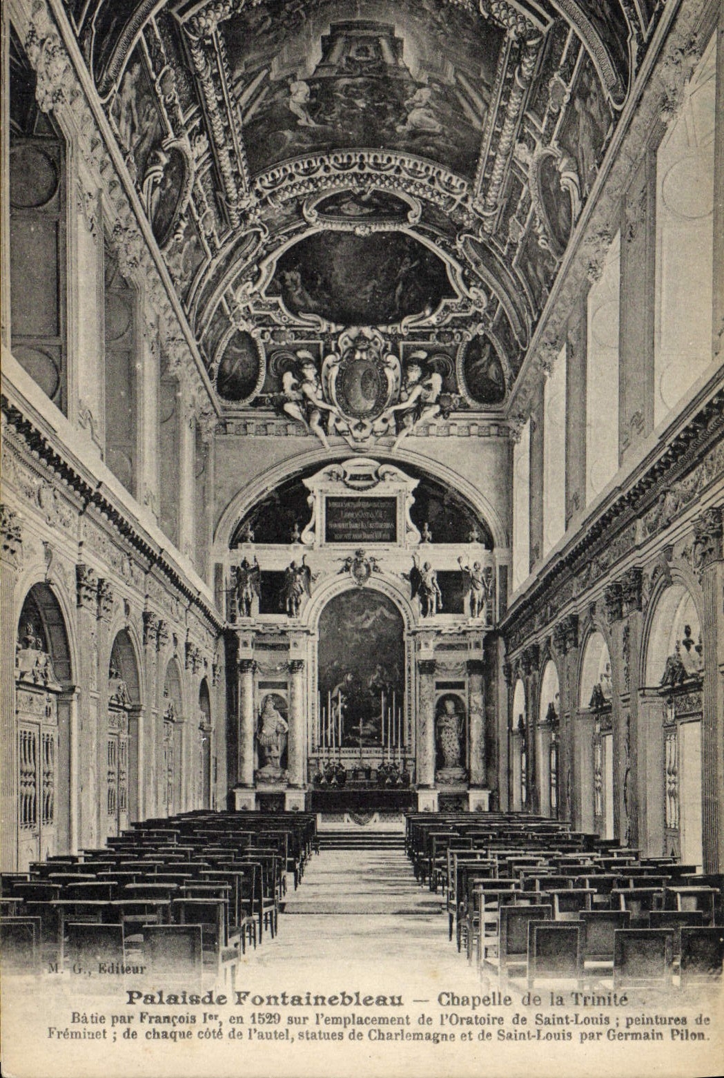 Palacio de Fontainebleau — Capilla de la Trinidad — M. G., Editor