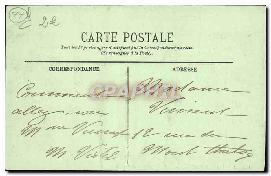 Fontainebleau — La Forêt — La Mare de Franchard — LL. — N° 133 — Reverso