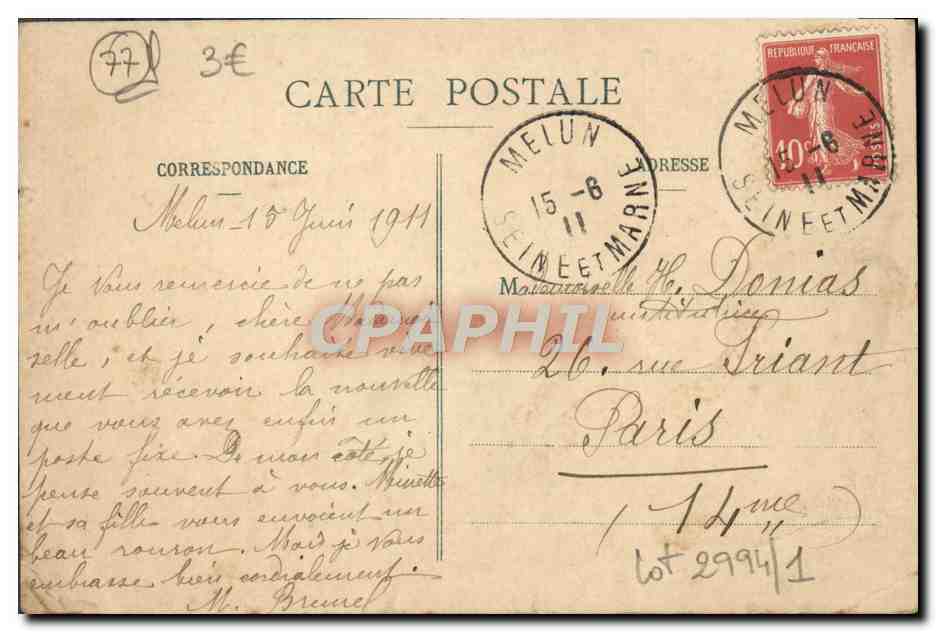 Forêt de Fontainebleau — Vue sur la Tour Denecourt — Éditeur non identifié, n° 88 — Reverso