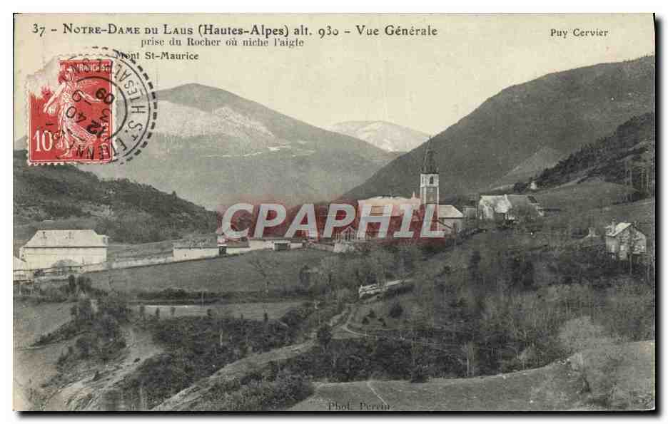 Notre-Dame du Laus (Hautes-Alpes) — vue générale — Puy Cervier