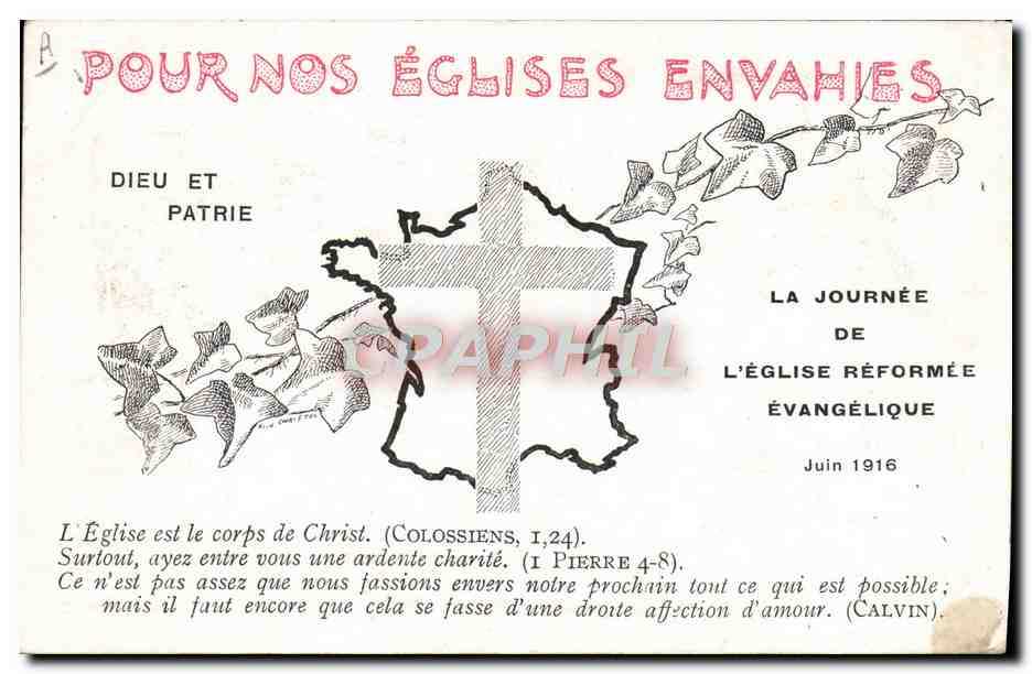France envahie, meurtrie, libérée — Temples de St-Quentin, Reims, Thann — Albin Maréchal, Paris — Reverso
