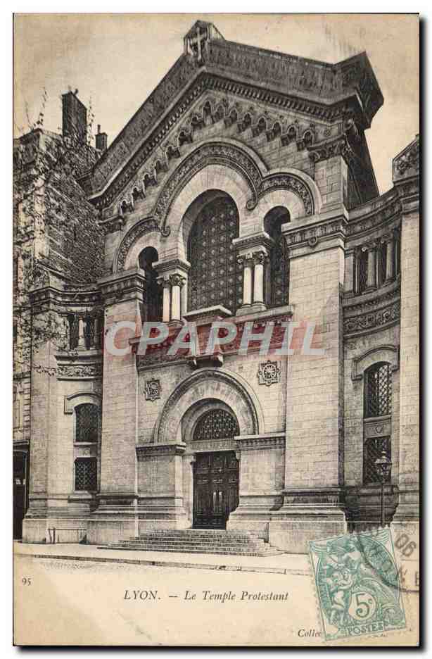 CPA Temple protestant Lyon