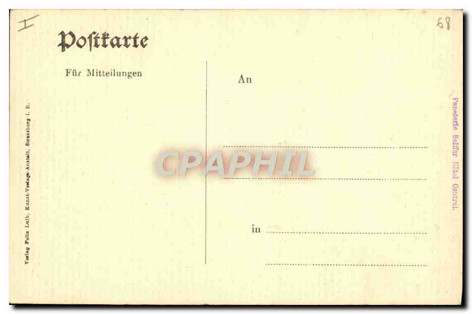 CPA Eglise protestante Mulhouse — Rückseite