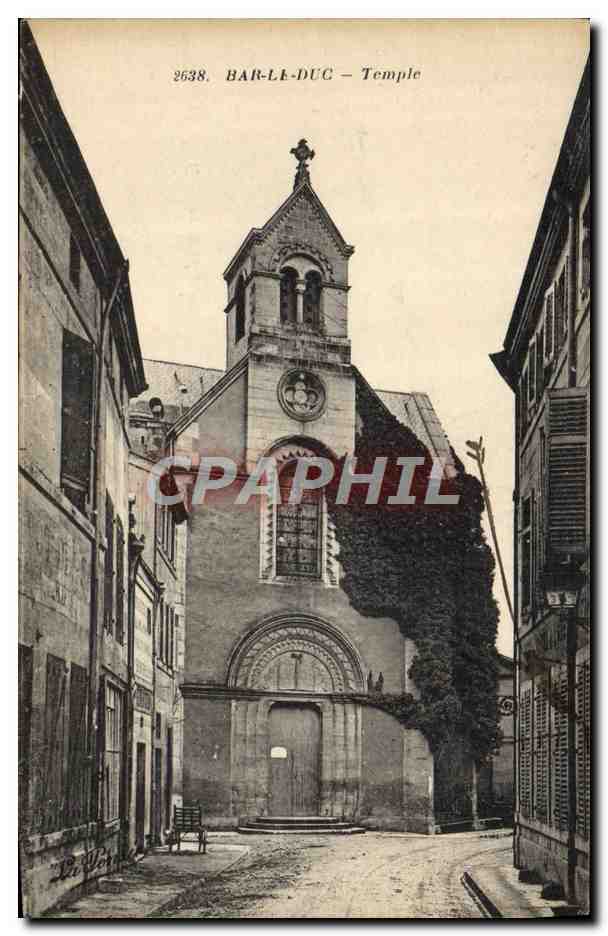 CPA Temple protestant Bar le Duc