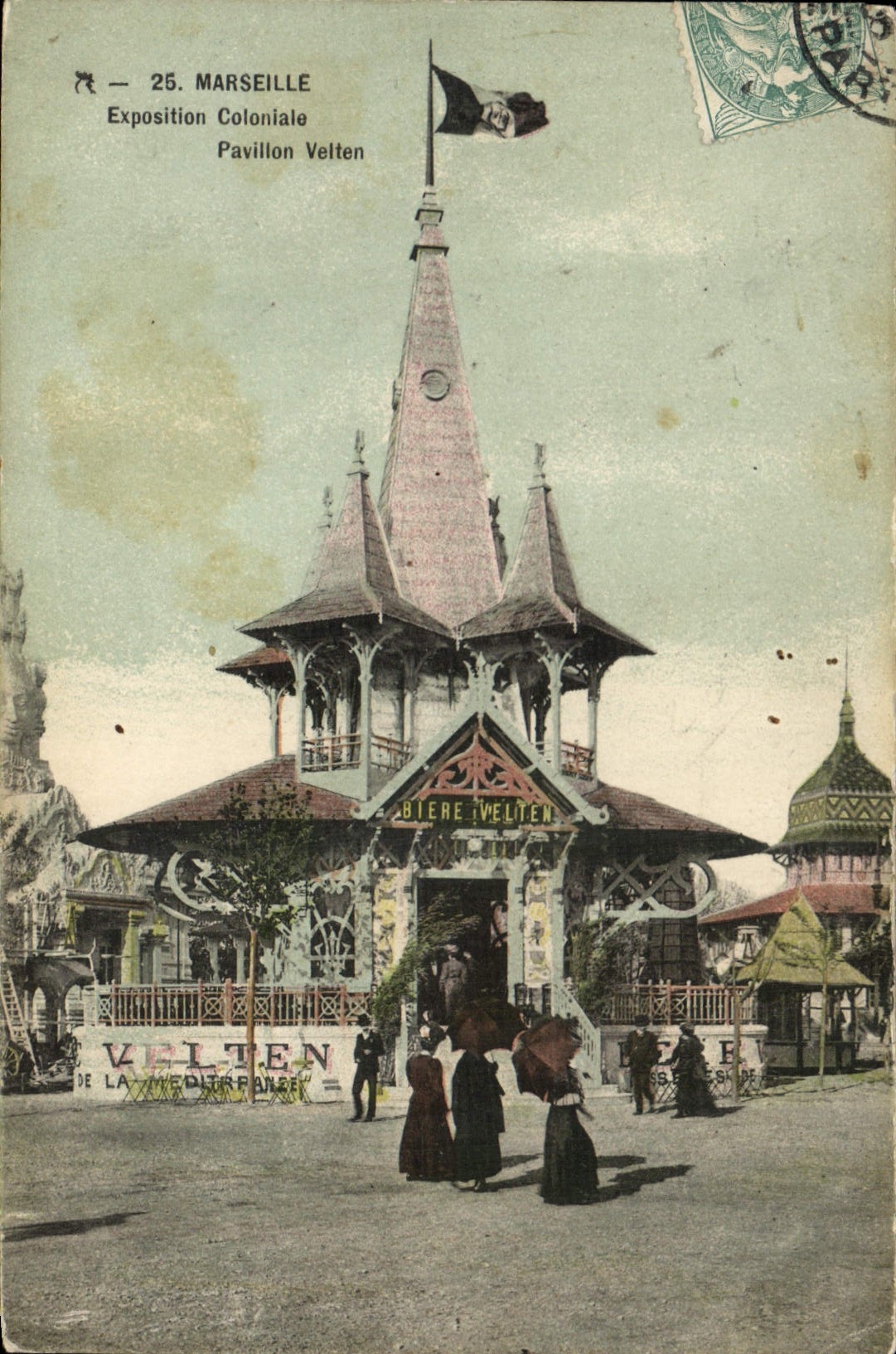 Marseille — Exposition Coloniale 1906 — Pavillon Velten