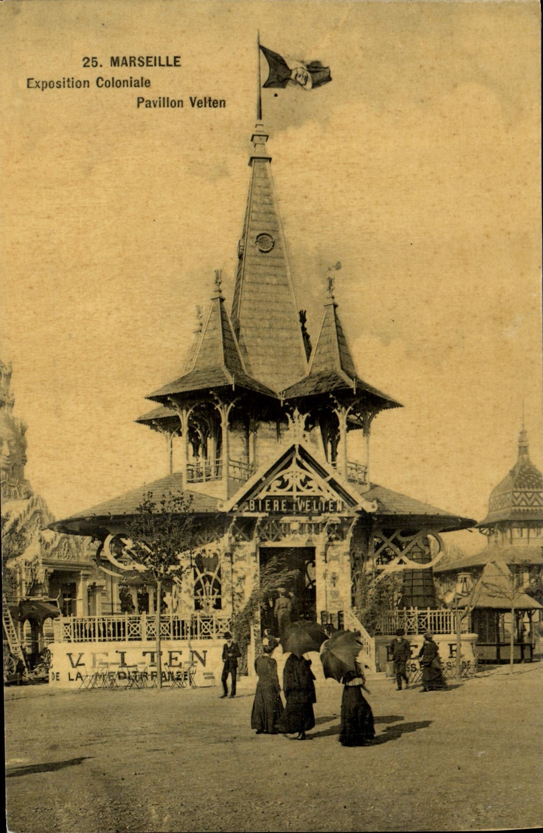 Marseille — Exposition Coloniale 1906 — Pavillon Velten