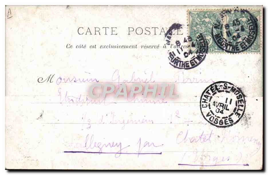CPA Biere Grande Brasserie La Lorraine Littingen — Rückseite