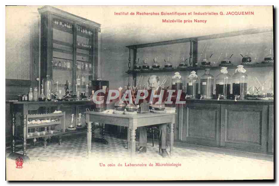 Laboratoire de Microbiologie — Institut de Recherches Scientifiques et Industrielles G. JACQUEMIN, Malzéville près Nancy — éditeur RANDO
