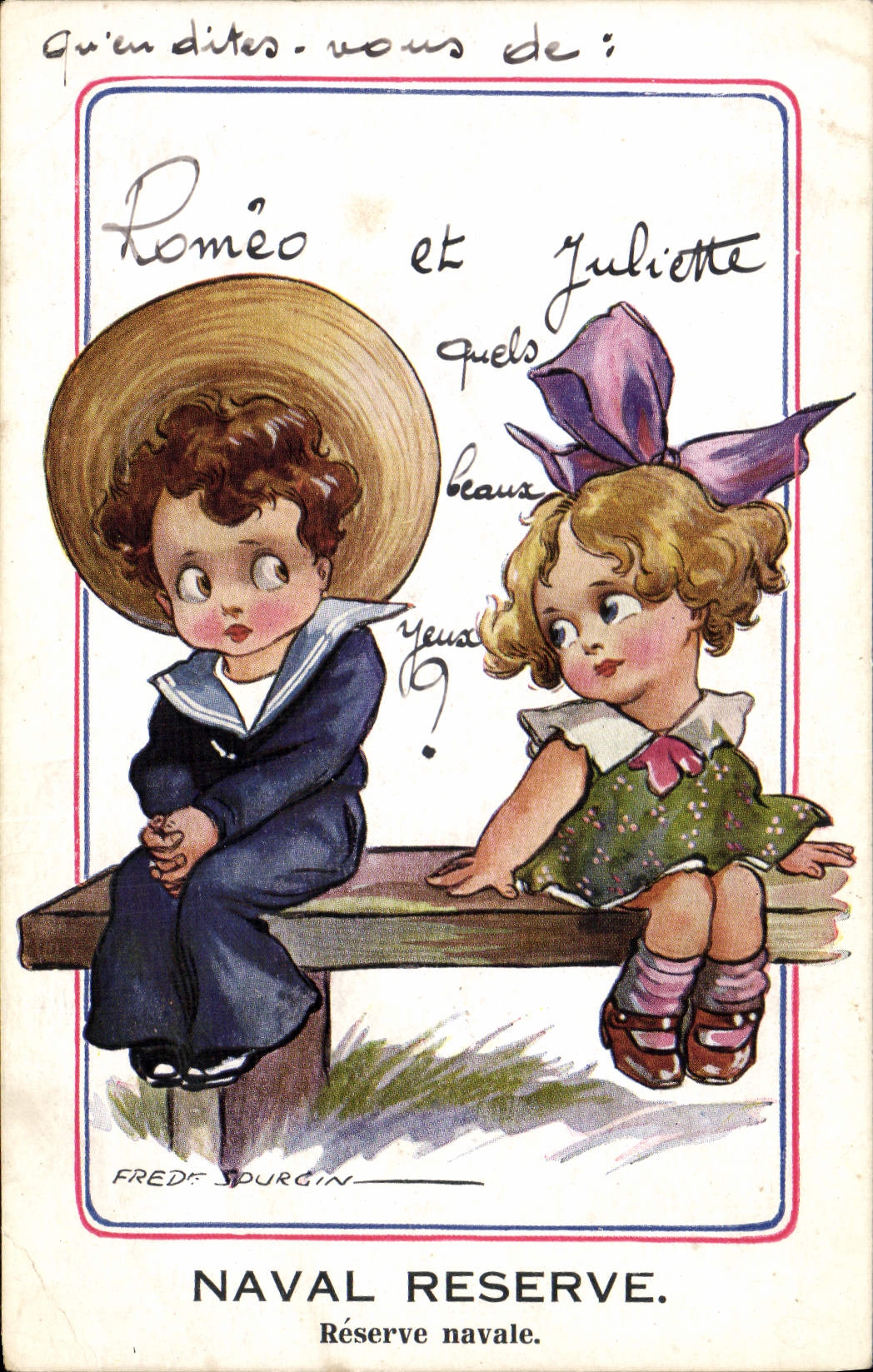 CPA Illustrateur Fred Spurgin Naval reserve Marin