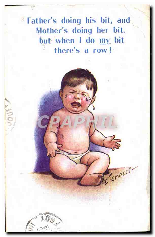 CPA Illustrateur Enfant Bebe