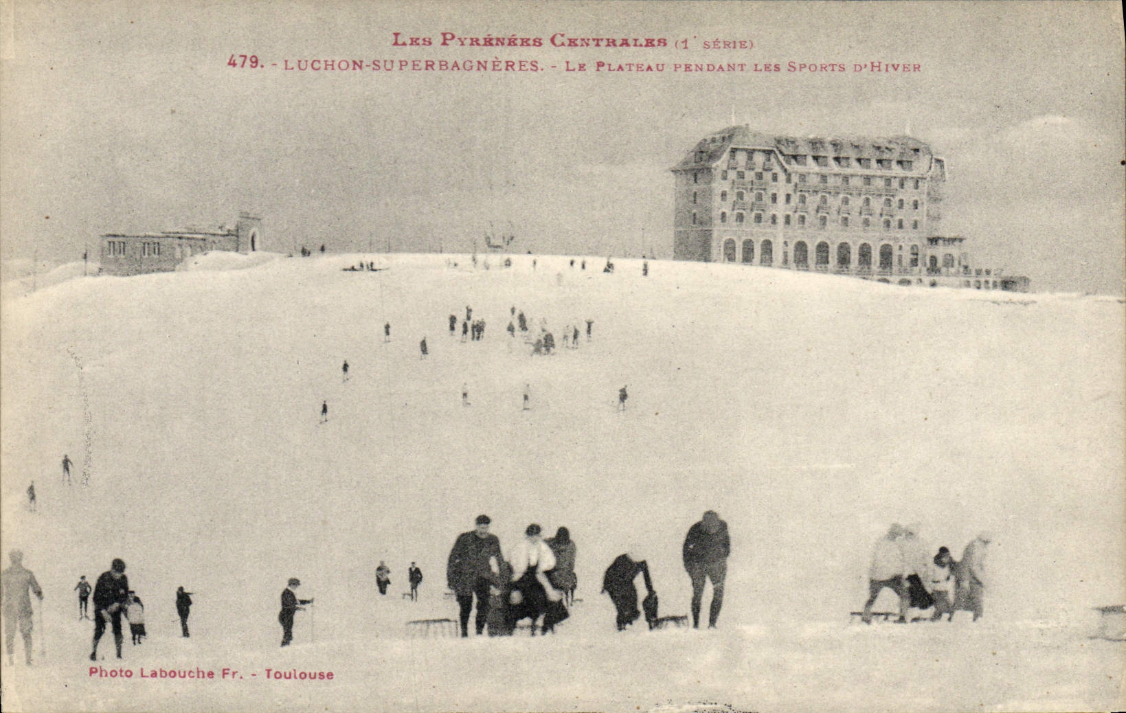 CPA Sports d'hiver Ski Luchon Superbagneres Le plateau pendant les sports d'hiver