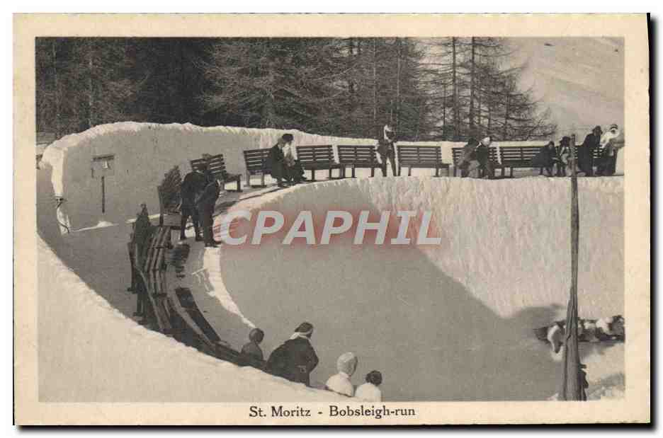 St. Moritz - Pista di bob — editore non identificato, numero di serie non visibile