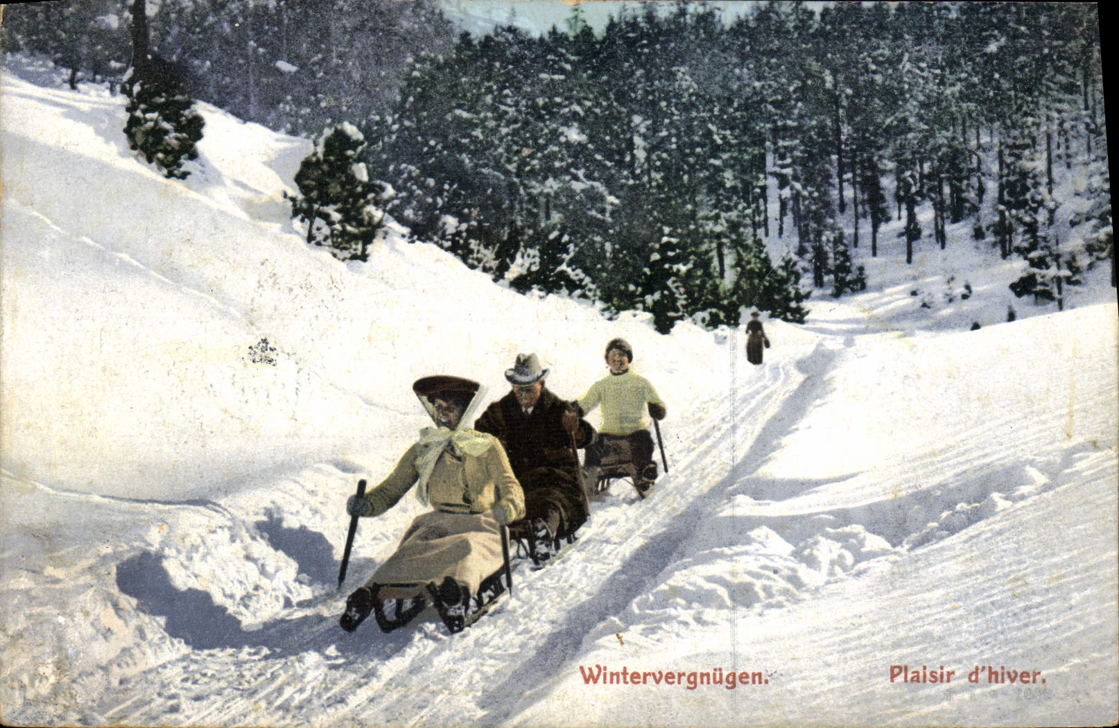 Plaisir d'hiver — Wintervergnügen — éditeur R.P.E. n° 2801