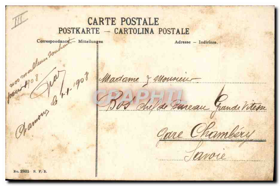 Plaisir d'hiver — Wintervergnügen — éditeur R.P.E. n° 2801 — Reverso