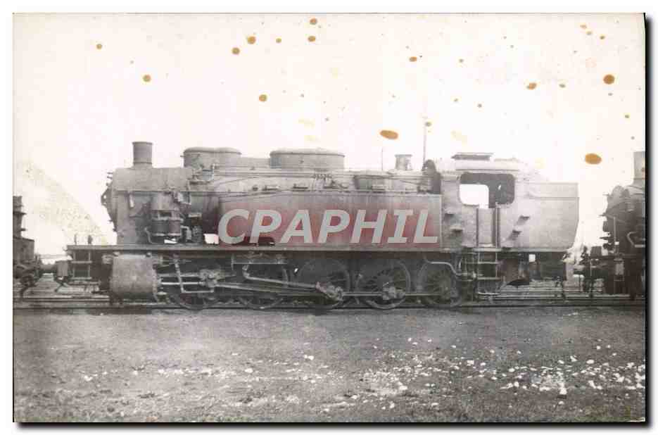Photo Train Locomotive Coudekerque 1954
