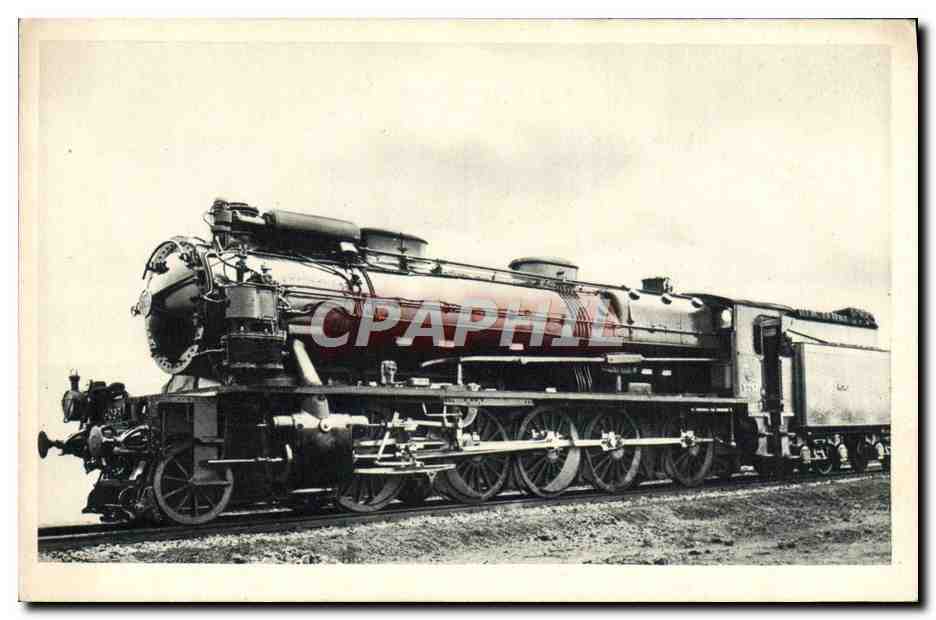 CPA Train Locomotive Chemin de fer du Nord Decapad serie 5001 5120