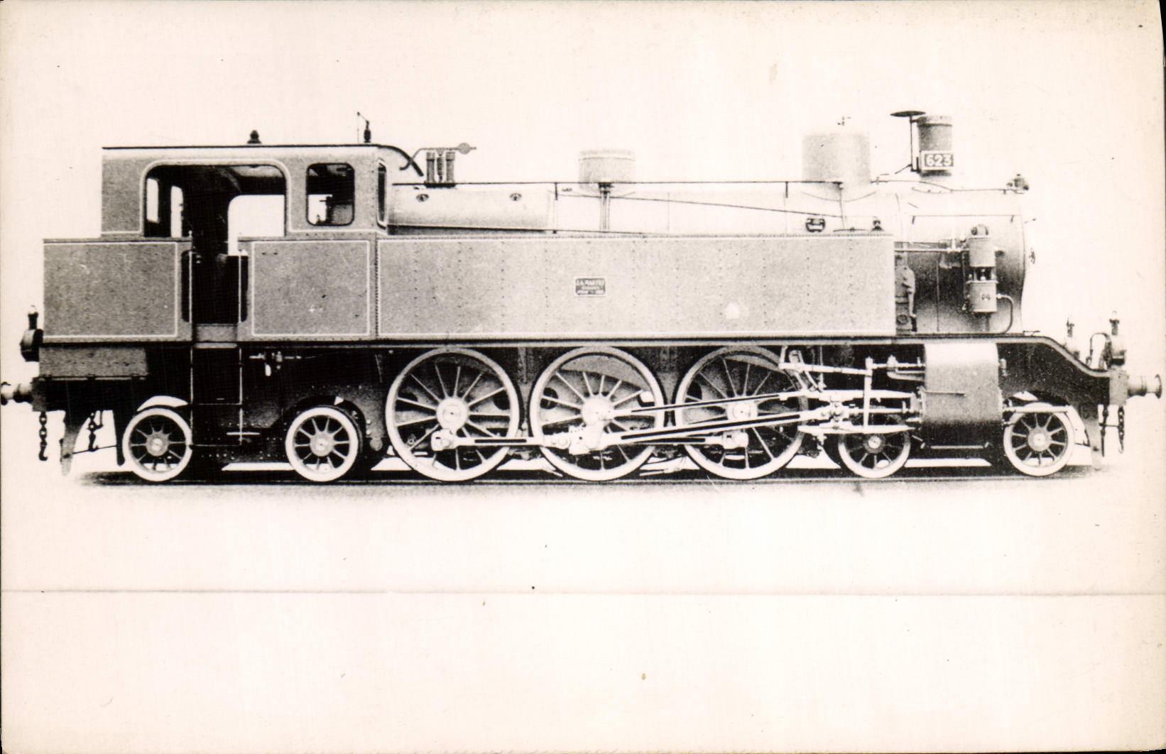 CARTE PHOTO Train Locomotive 