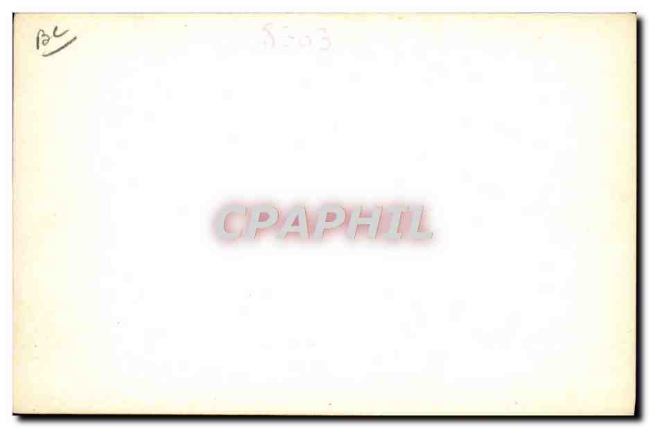 CARTE PHOTO Train Locomotive  — Verso