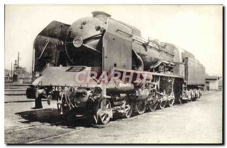 CPA Train Locomotive du Sud Est ex PLM Machine 240 P 15