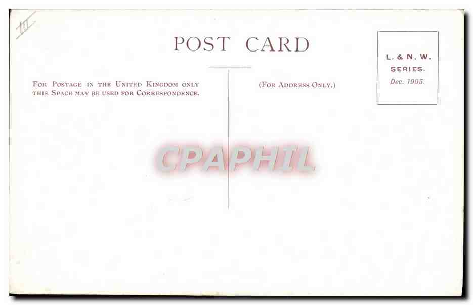 CPA Train Locomotive Oold passenger locomotive  — Verso