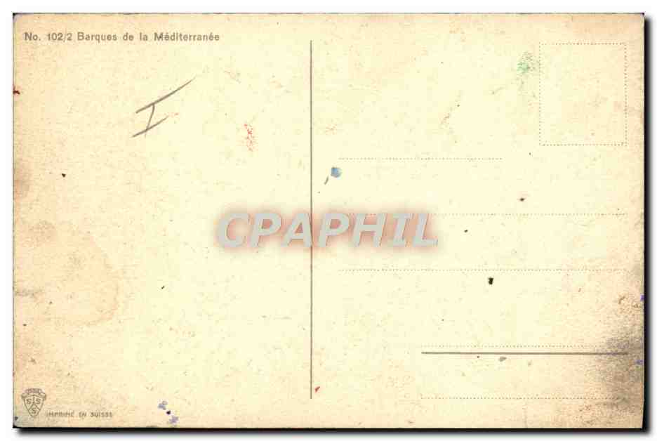 CPA Bateau Voilier  — Rückseite