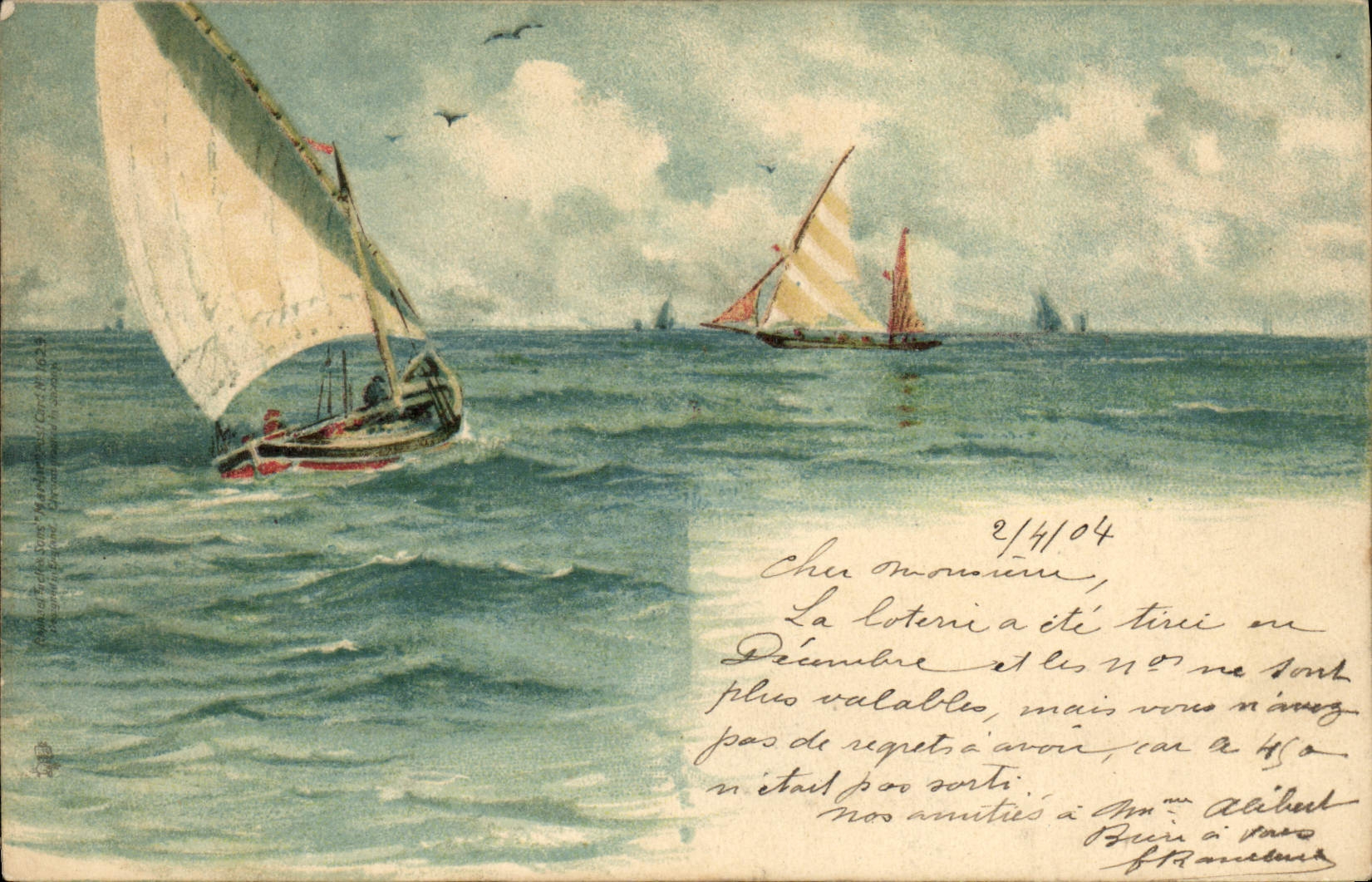 CPA Bateau Voilier 