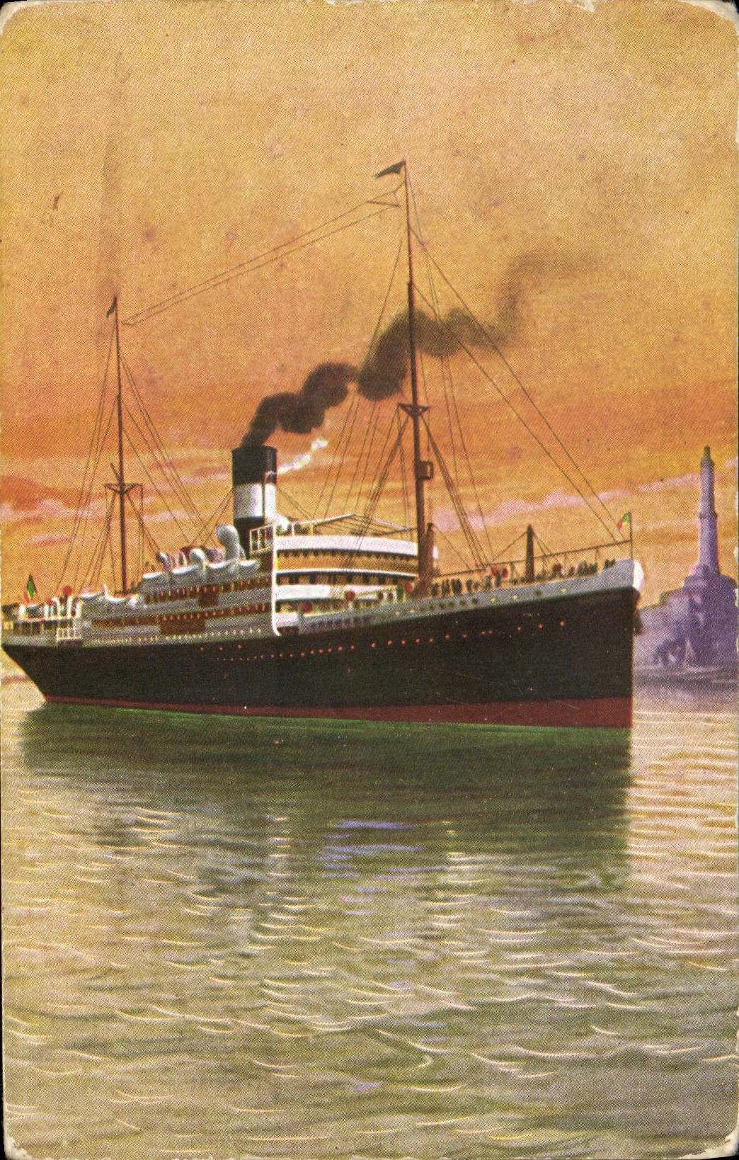 Navire à vapeur — Taormina — Navigazione Generale Italiana