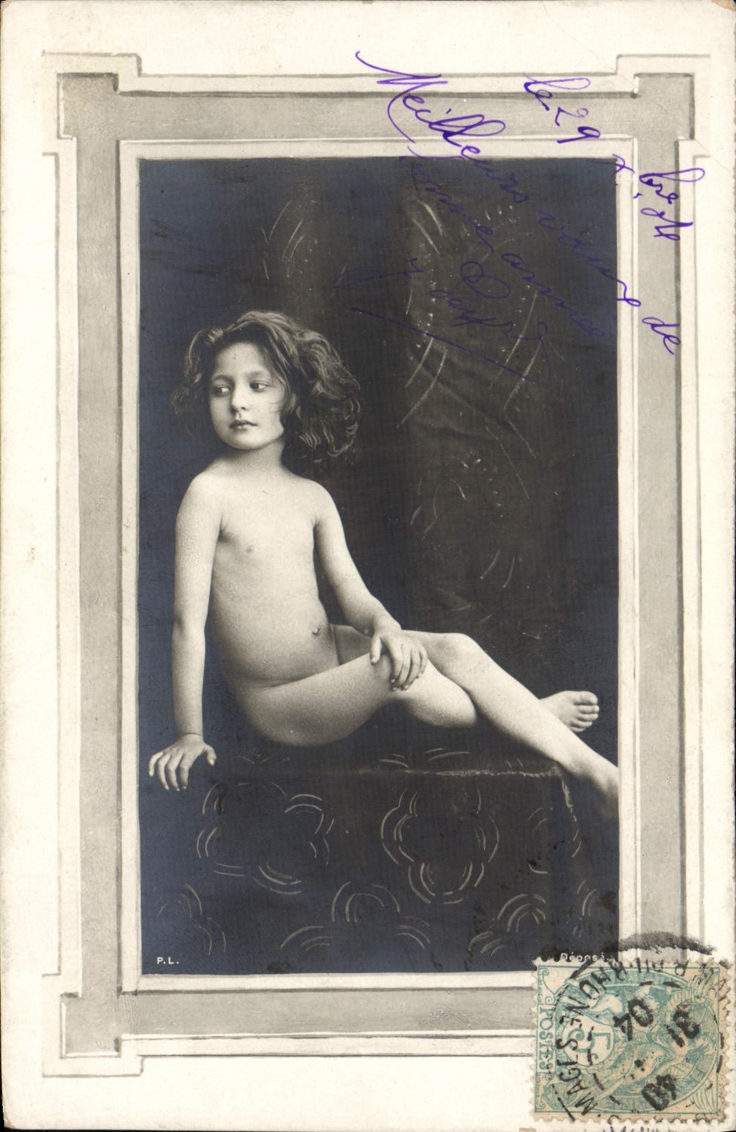 Jeune fille nue — Photo P.L. — Éditeur P.L.