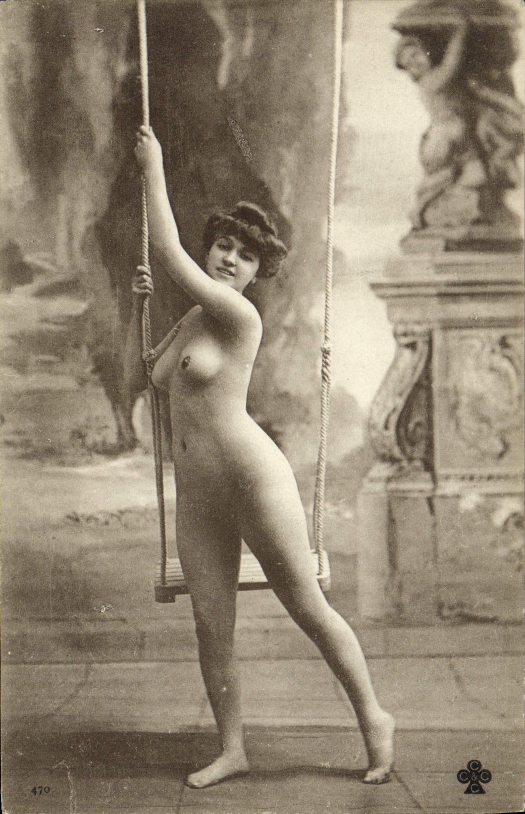 CPA Nu erotique Femme 