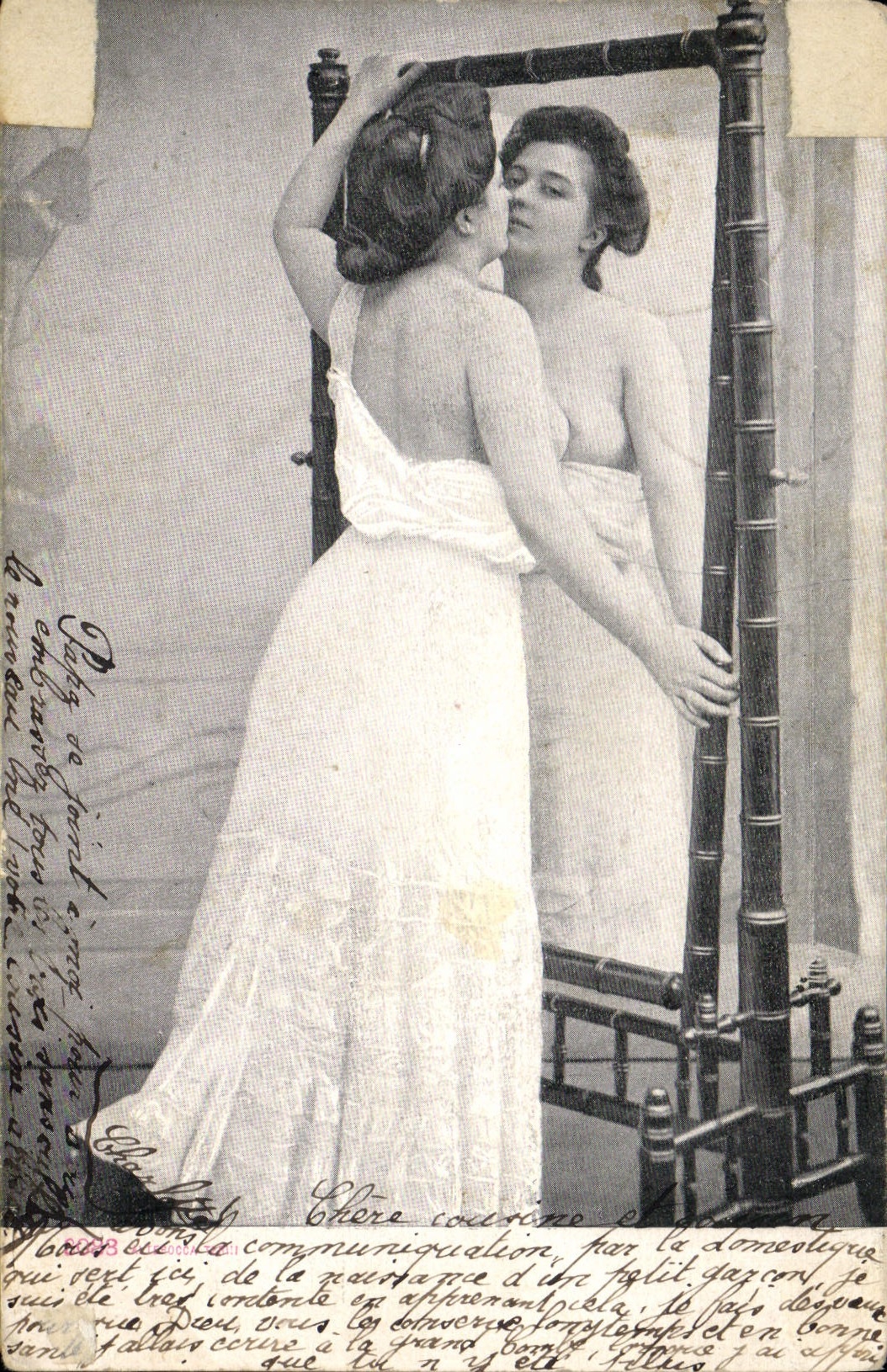 CPA Nu erotique Femme 