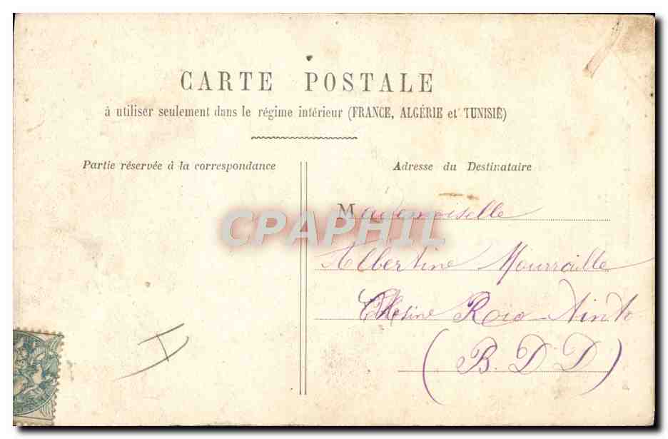 CPA Nu erotique Femme L'innocente — Rückseite
