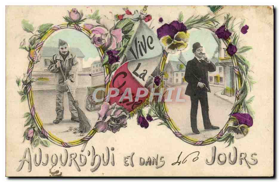 CPA Militaria vive la classe 