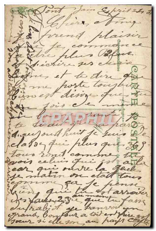 CPA Militaria Vive la classe — Verso