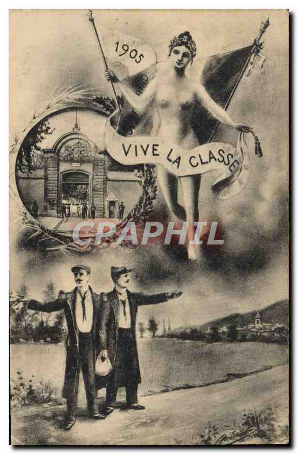 CPA Militaria vive la classe