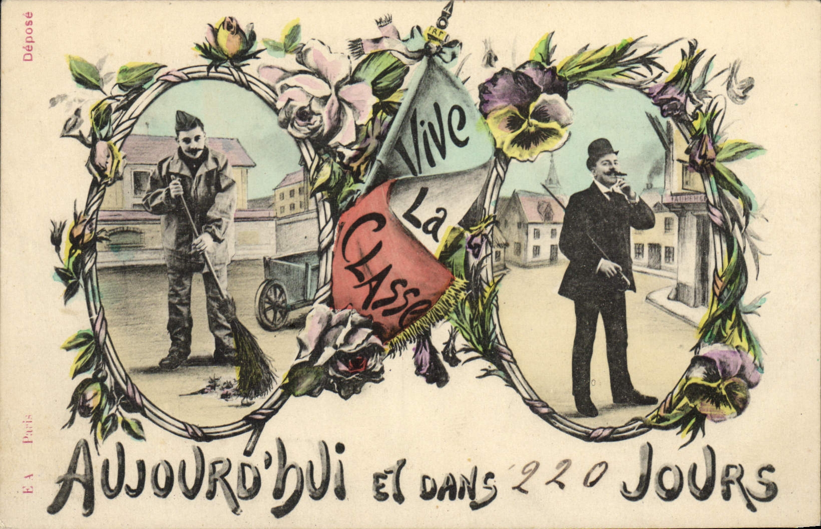 CPA Militaria Vive la classe