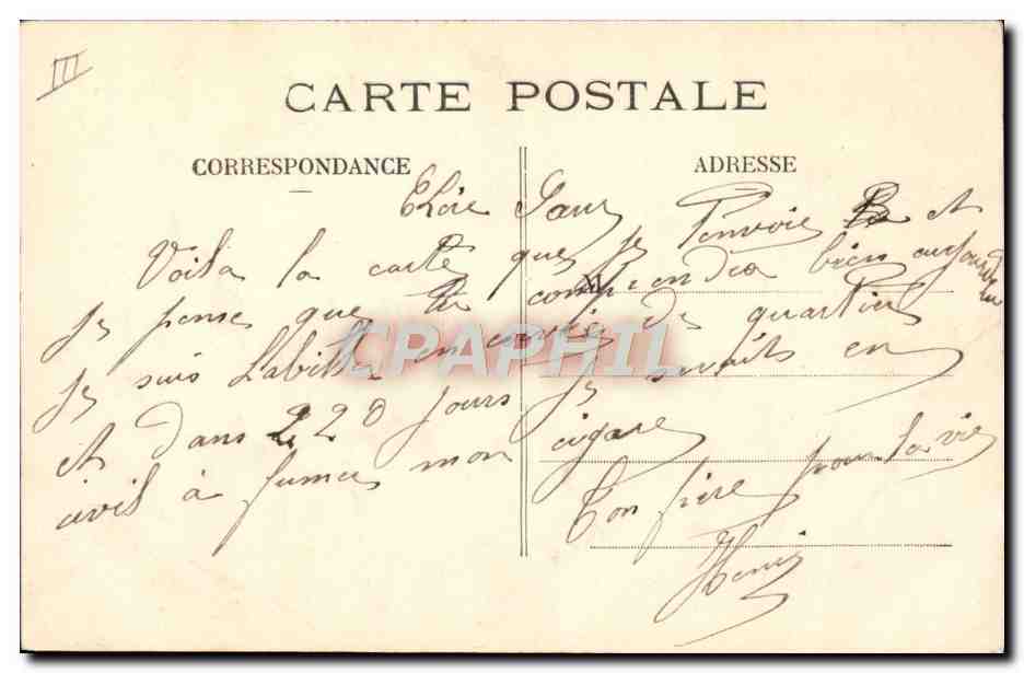 CPA Militaria Vive la classe — Rückseite