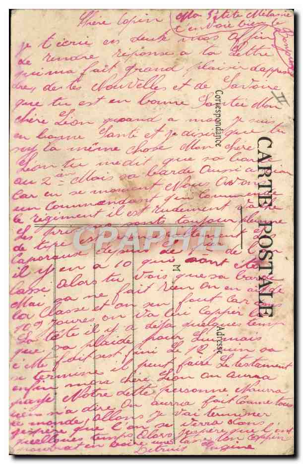 CPA Militaria Execution du Pere Cent — Rückseite