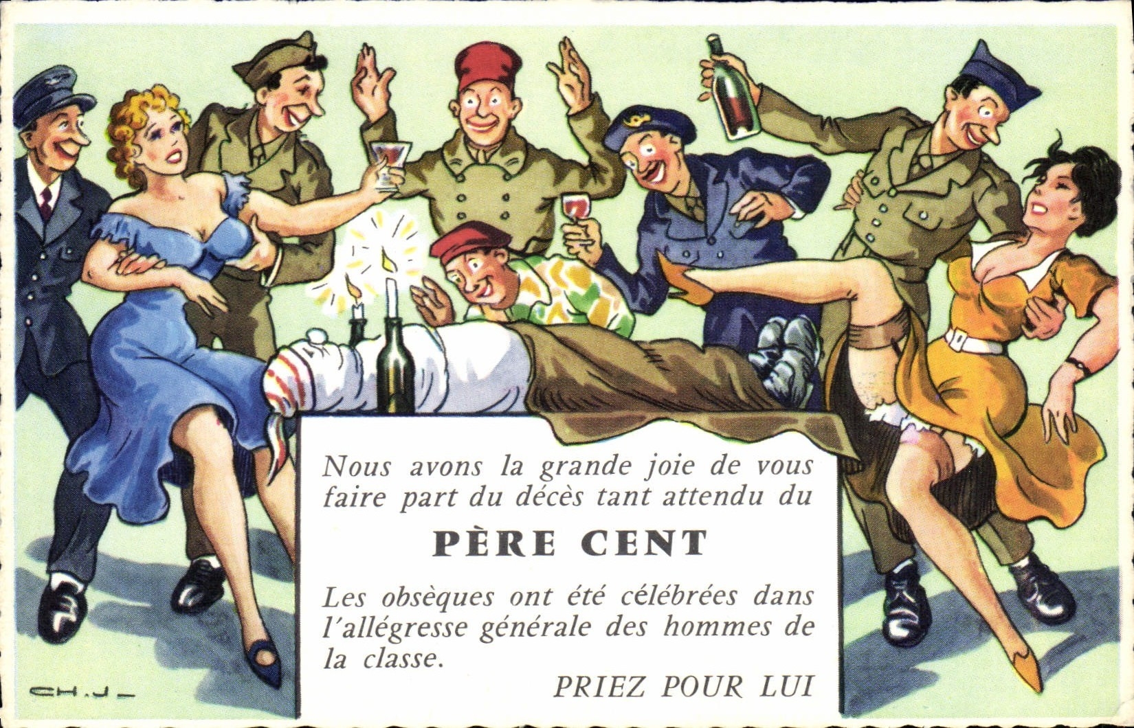 CPA Militaria Pere Cent 