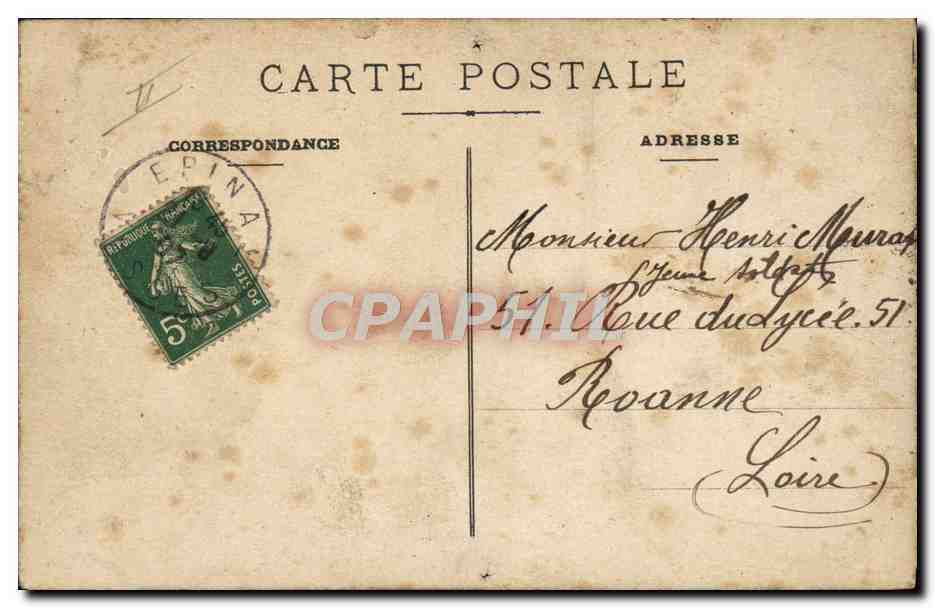 CPA Militaria Le barometre de la classe Cheval — Rückseite