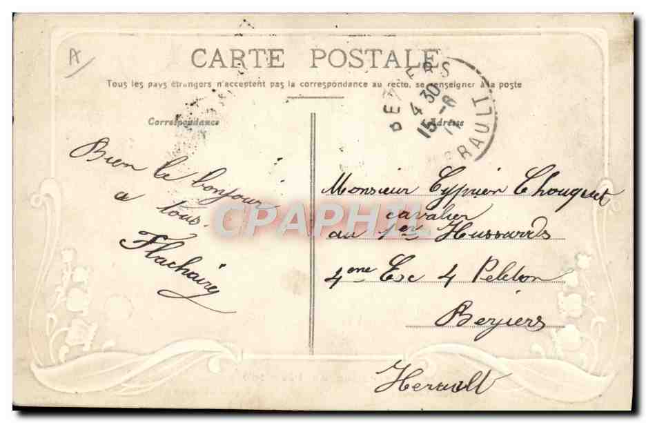 CPA Militaria Execution du pere 100 — Rückseite