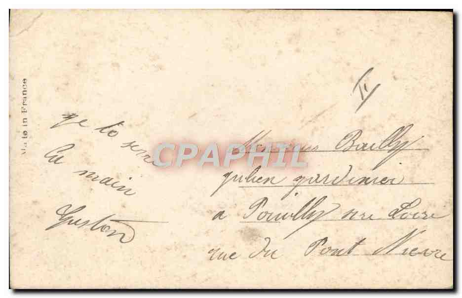 CPA Militaria Homme Conseil de Revision  — Verso