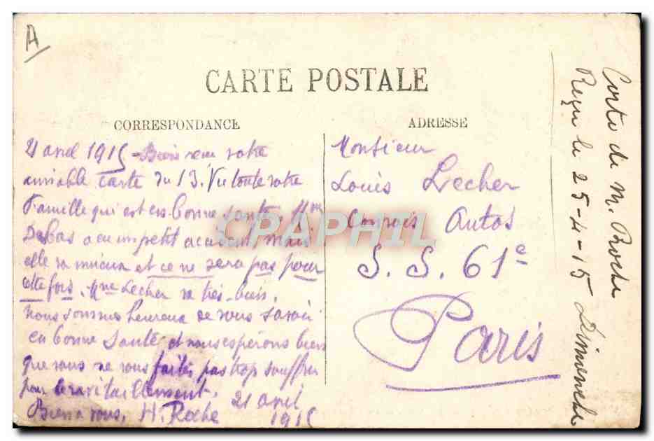 Chalon-sur-Saône — La Saône et les Chantiers du Petit Creusot — LL. n°87 — Verso