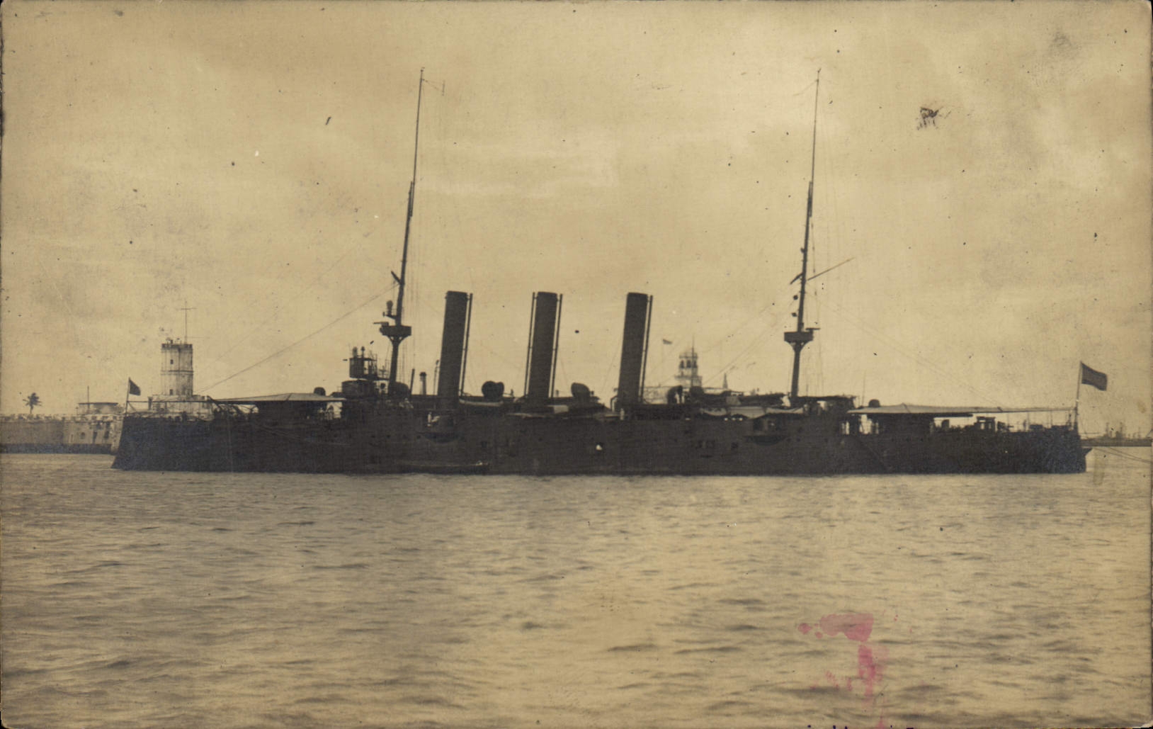 Bateau de guerre à Veracruz — Agence photographique espagnole — n° A