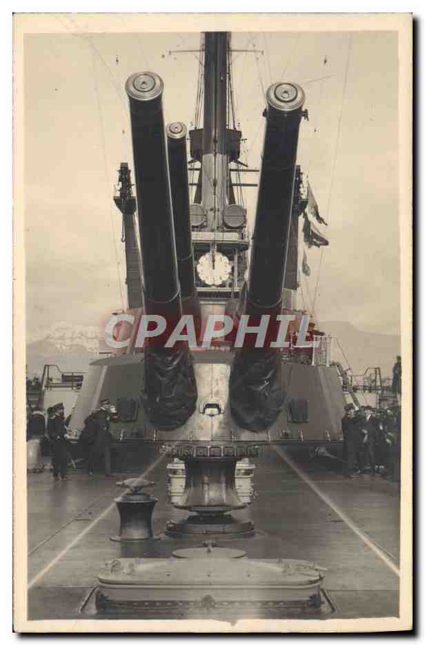 CARTE PHOTO Bateau Guerre 