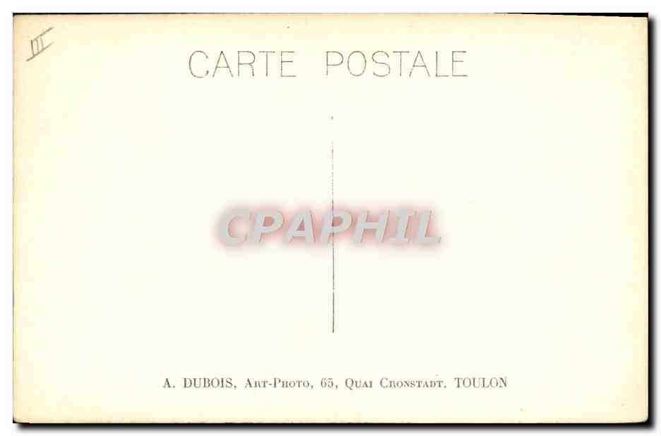 CARTE PHOTO Bateau Guerre  — Verso
