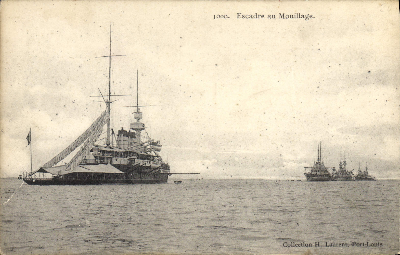 Escadre au Mouillage — Collection H. Laurent, Port-Louis